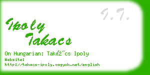 ipoly takacs business card